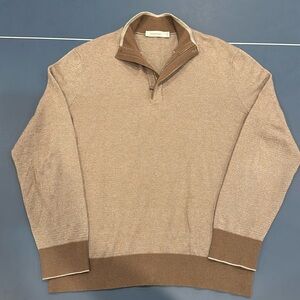 Zegna Cashmere Quarterzip - Brown